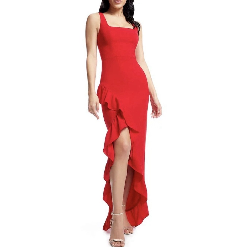 Dress The Population Women's Charlene Dress Red‎ Formal Long  XXL NWT $198